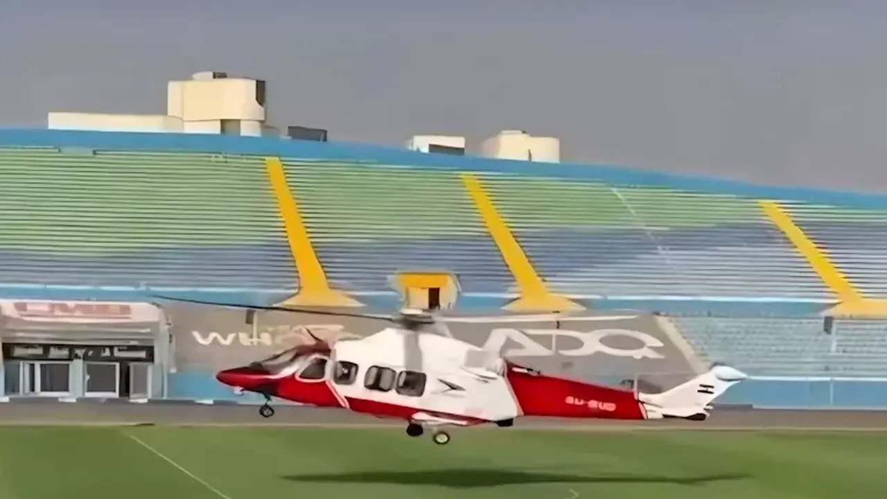 أول 4 صور لطائرة تسليم درع الدوري المصري الممتاز 2025-2026